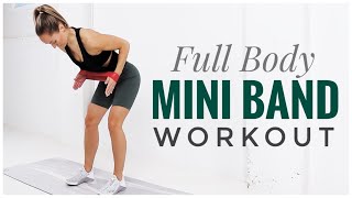 Full Body Mini RESISTANCE BAND Workout [upl. by Eiclud312]