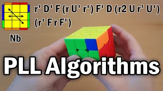 New Rubiks Cube All 21 PLL Algorithms amp Finger Tricks [upl. by Olegnaed]