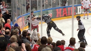 Kölner Haie  Düsseldorfer EG  Sebastian Uvira vs Tim Conboy  Schlägerei  Fight [upl. by Olsson439]