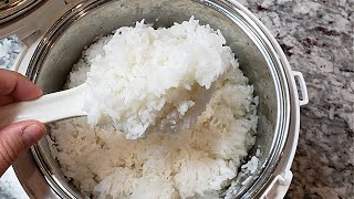 RICE COOKER Method  How I Make Steamed Rice [upl. by Eckhardt]