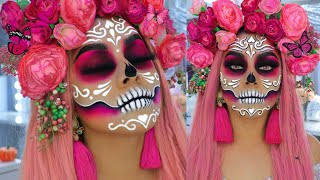 MAQUILLAJE CATRINA MEXICANA PARA EL DÍA DE LOS MUERTOS [upl. by Marlowe]