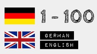 German Numbers 1  100 with German amp English Audio  for Beginners [upl. by Vera458]