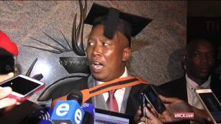 Malema speaks after his graduation [upl. by Pine804]