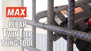 Max USA RB441T Rebar TwinTier Tying Tool [upl. by Vivle]