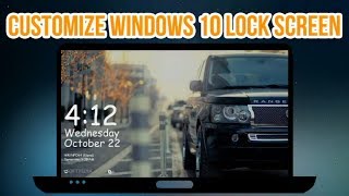 How to Customize amp Personalize Windows 10 Lock Screen  Windows Tutorial [upl. by Woodring852]