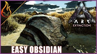 Ark Extinction Obsidian Locations [upl. by Kcam]