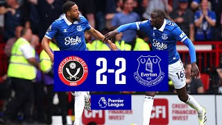 SHEFFIELD UNITED 22 EVERTON  Premier League highlights [upl. by Ariam]