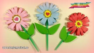 Cómo hacer FLORES DE PAPEL en 5 minutos 🌸🌼🌺 RECICLAJE [upl. by Hutchings]