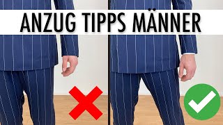 So sitzt ein Anzug perfekt ● Anzug Tipps Männer [upl. by Robb]