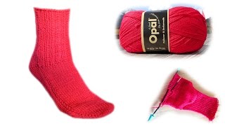 Die 2 Nadel Socke Strickanleitung  Woolpedia® [upl. by Yrrad878]