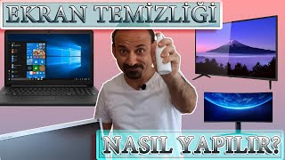 Dizüstü Bilgisayar  Monitör  Ekran  Televizyon Nasıl Temizlenir [upl. by Aronoh356]