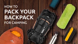 How to Pack Your Backpack for Camping [upl. by Ravid]