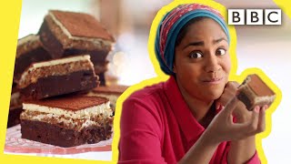 Nadiyas indulgent chocolate brownie recipe  Nadiya Bakes  BBC [upl. by Retsev]