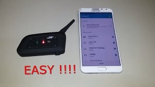 Connect the VNetphone V6 BT intercom with a smartphone  Features [upl. by Cavanaugh643]