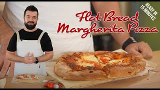 Margherita flatbread Pizza in under 15 Minutes [upl. by Drhcir]