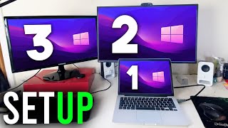 How To Connect Two Monitors To One Laptop Full Guide  Dual Monitor Setup Laptop Guide [upl. by Phionna]