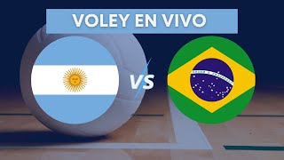 ARGENTINA 23 BRASIL 🔴 VOLEY MASCULINO [upl. by Lavro]