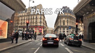 Paris 4K  Classic Paris Streets  Driving Downtown [upl. by Isaac154]