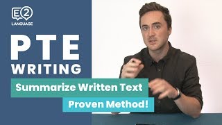 PTE Writing Summarize Written Text  Learn the Proven Method [upl. by Adiaros]