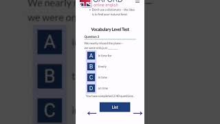 Oxford online English vocabulary level test with ANSWERS [upl. by Yekcir]