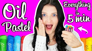 How to Use Oil Pastels for Beginners in 5 MINUTES 🎈🎈🎈 [upl. by Filide]