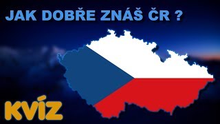 JAK DOBŘE ZNÁŠ ČR  KVÍZ 🇨🇿 [upl. by Ynaffyt437]