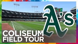 Oakland Coliseum Field Tour [upl. by Firehs]