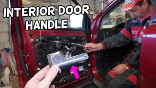 FRONT INTERIOR DOOR HANDLE REPLACEMENT REMOVAL FORD EDGE LINCOLN MKX [upl. by Artemla]