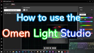 How to Use the Omen Light Studio [upl. by Nnylkoorb]