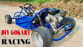 Upgrade DIY F1 3000w Go kart to Go Kart Racing 200c CVT Gearbox [upl. by Adnohsat]