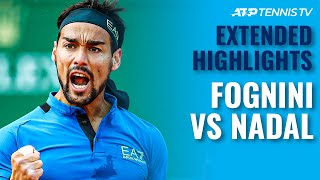 Fabio Fognini vs Rafael Nadal  Monte Carlo 2019 SemiFinal Extended Highlights [upl. by Ahsienek]