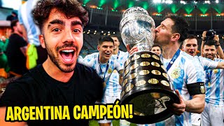 REACCIONANDO A ARGENTINA VS BRASIL EN MÉXICO final copa america [upl. by Nonac]