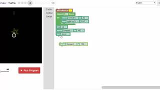 Blockly Games  Turtle  Level 4 [upl. by Nico]