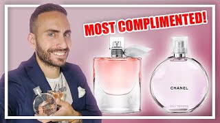 Top 10 MOST COMPLIMENTED Womens Perfumes From 10 DIFFERENT BRANDS [upl. by Dotson808]