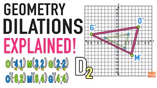 Dilations Geometry Transformations Explained [upl. by Netfa]