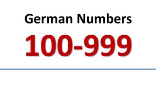 German Vocabulary  Numbers 100999 English subsWortschatz  Zahlen englische Untertitel [upl. by Linnell737]