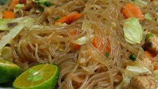 Pancit Bihon Filipino food Filipino recipe [upl. by Enilav]