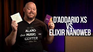 Coated Acoustic Guitar Strings DAddario XS vs Elixir Nanoweb [upl. by Letnohc]