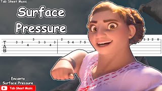 Surface Pressure  Encanto  Guitar Tutorial [upl. by Ivah421]