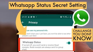 How to view WhatsApp Status without letting them Know  Hide Viewed By in WhatsApp [upl. by Ellenwad]