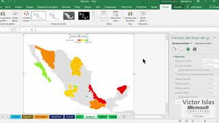 Excel 2019 graficos de Mapas 2D [upl. by Dafna992]