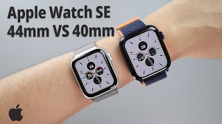 Apple Watch 6 44mm VS SE 40mm Unboxing 4K [upl. by Tut]