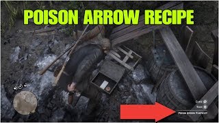 RED DEAD REDEMPTION 2 HOW TO FIND POISON ARROW RECIPE [upl. by Esirtal]