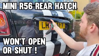 MINI Rear Hatch  Boot Latch Repair [upl. by Odlaniger]