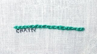 How to do a Chain Stitch [upl. by Eniamat513]