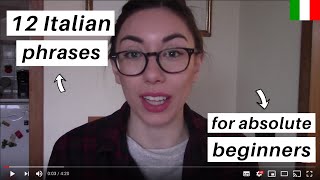 12 Italian phrases for absolute beginners subs in multiple languages [upl. by Dnalyar]