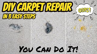 DIY Carpet Repair in 3 Easy Steps [upl. by Olen917]