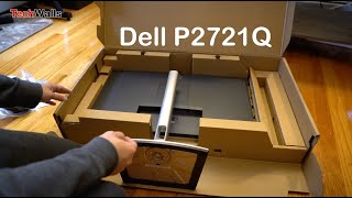 Dell P2721Q 27inch 4K USBC Monitor  Unboxing amp Setup [upl. by Yerak]