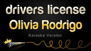 Olivia Rodrigo  drivers license Karaoke Version [upl. by Jeane]