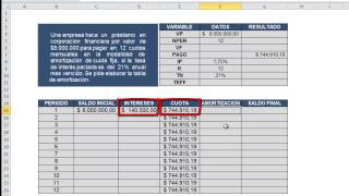 Tabla de amortización modalidad Cuota Fija [upl. by Marc]